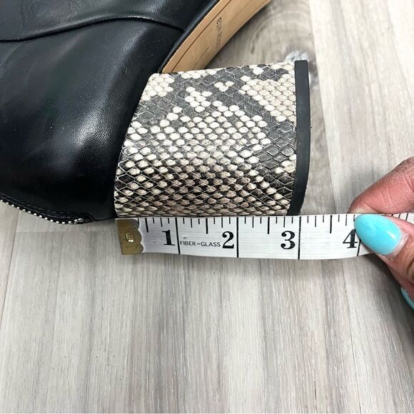 Dolce Vita Boots Women’s 8.5 Vidal Black Square Toe Heeled Ankle - Picture 7 of 8